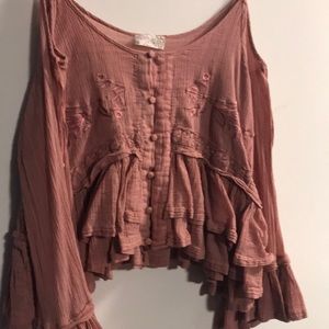 Free People Rose Blouse